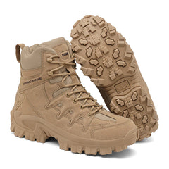 Winterschuhe Herren | Outdoor High Top Stiefel Mit Schnürung in Braun