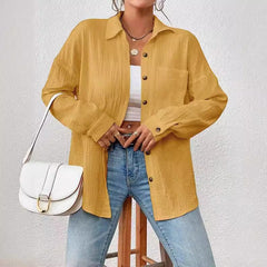 Kireliae - Hemd mit Button-down-Kragen in Gelb