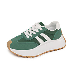 Damen Sportliche Chunky Sneakers mit komfortabler Dämpfung in Grün