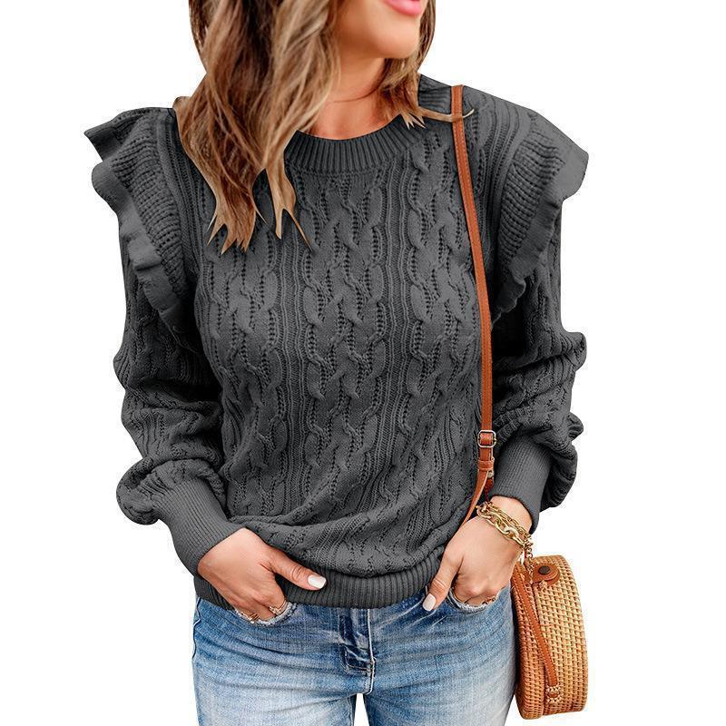 DAME LOCKERER LANGÄRMELIGER PULLOVER | BEQUEM UND STILVOLL