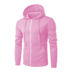 Damen Kapuzensweatjacke mit hochwertigem Fleece-Innenfutter und bequemem Schnitt in Rosa