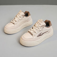 Damen modische Sneaker mit dämpfender Laufsohle und atmungsaktivem Obermaterial in Khaki