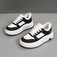 Damen Chunky Sneakers mit bequemer Dämpfung und atmungsaktivem Obermaterial in Schwarz