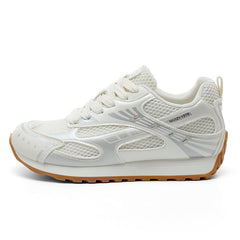 Damen Sportliche Laufschuhe mit atmungsaktivem Obermaterial und dämpfendem Fußbett in Beige