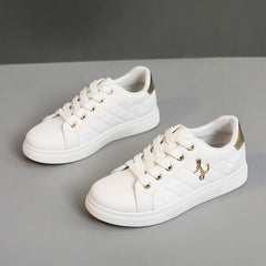 Damen Sneaker mit komfortablem Fleece-Futter und modischen Akzenten in Weiß