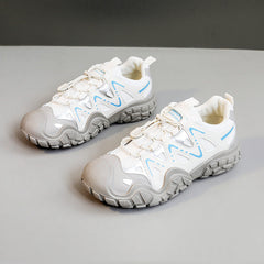 Damen sportliche Allrounder Sneakers mit atmungsaktivem Mesh-Obermaterial und rutschfester Sohle in Blau