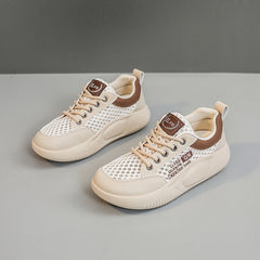 Damen Atmungsaktive Freizeitschuhe mit rutschfester Sohle und modischem Design in Khaki