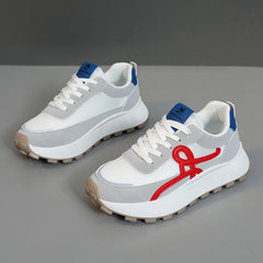 Damen Sportliche Sneaker mit atmungsaktiver Mesh-Oberfläche und dämpfendem Komfort in Rotblau
