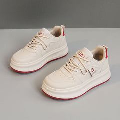 Damen Sportliche Komfort Sneakers mit dämpfender Laufsohle in Rot