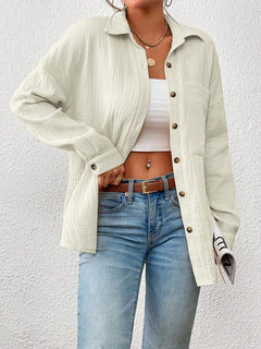 Kireliae - Hemd mit Button-down-Kragen in Beige