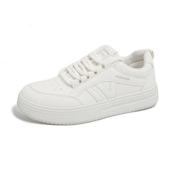 Damen Sportliche Sneaker mit dämpfender Sohle und klassischem Design in Weiß