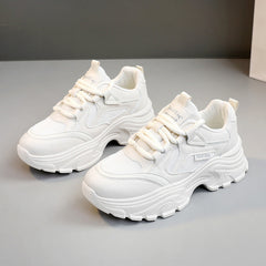 Damen Sportliche Sneaker mit ergonomischer Dämpfung und atmungsaktiver Mesh-Oberfläche in Beige
