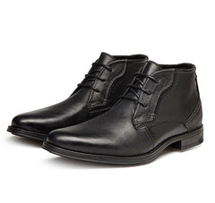 Magnus | Vintage-Lederstiefel in Schwarz