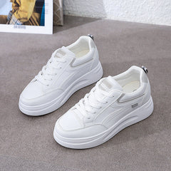 Damen komfortable Sneakers mit dämpfender Laufsohle und modischem Design in Grau
