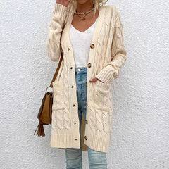 DamenMODE CARDIGAN PULLOVER | MODERNER STIL, KOMFORTABEL, VIELSEITIG in Aprikose