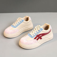 Damen modische Sneakers mit komfortabler Plattform und sportlichen Akzenten in Blau