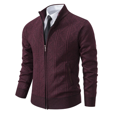 Herren Winter Strickjacke | Mit Reißverschluss