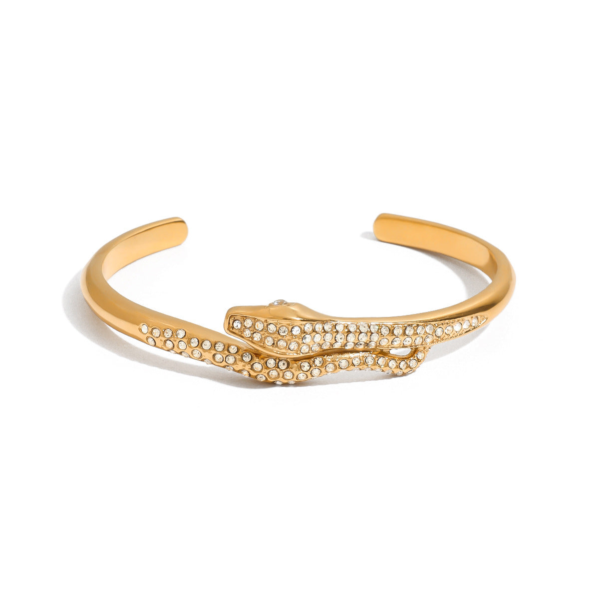 Armgard - Goldene Schlangen-Cuffs