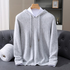 Valencia Cashmere Hoodie in Gray