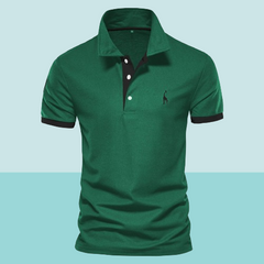 Lukas |  Baumwoll-Poloshirt für sportlich-legere Looks in Grün