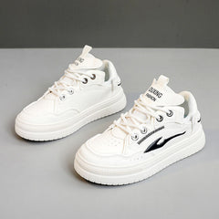 Damen modische Sneakers mit atmungsaktiver Mesh-Oberfläche und dämpfender Sohle in Beige