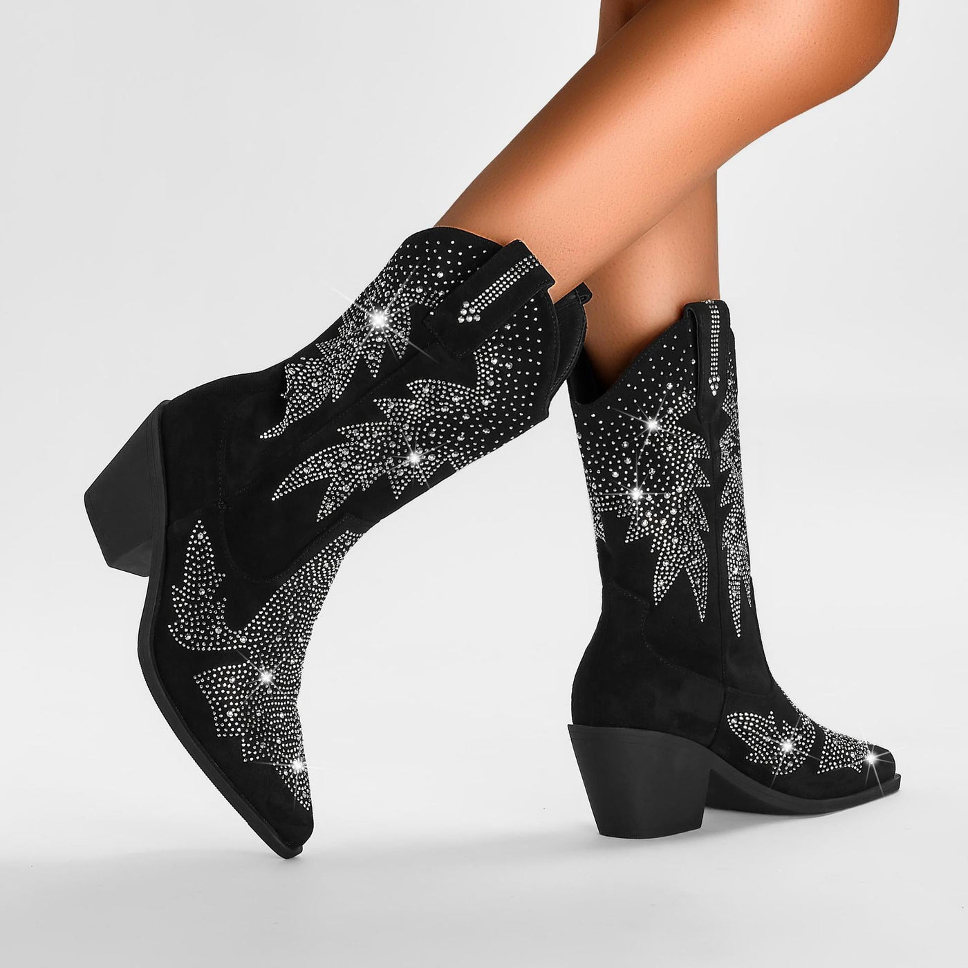 Damen Cowboystiefel Mit Mittlerer Wadenhöhe | Stilvoll