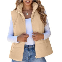 Sarina | Gestepptes Cordweste in Apricot