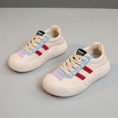 Damen Sportliche Sneakers mit ergonomischem Design und atmungsaktiver Oberflächenstruktur in Rot