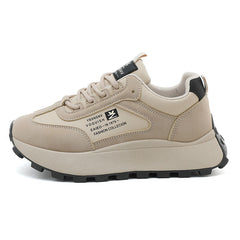 Damen Chunky Sneakers mit atmungsaktiven Mesh-Einsätzen und dämpfender Sohle in Schwarz