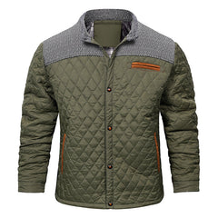 Davici | Herren Colorblock-Jacke in Olivgrün