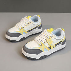 Damen Sportliche Sneakers mit innovativem Design und ergonomischer Dämpfung in Gelb