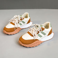 Damen Sportliche Chunky Sneakers mit rutschfester Sohle und atmungsaktiver Mesh-Oberfläche in Grün