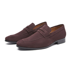 Vittorio | Penny-Loafer aus Wildleder in Braun