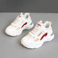 Damen Mode Sport Sneakers in Weiß