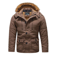 Nicolas | Winter Herrenjacke in Kaffee
