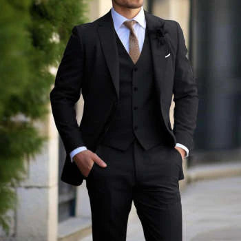 Herren Moderne Hochzeitsgast Anzug | Dreiteiliges