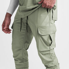 Damon | Multi-Taschen Jogginghose in Hellgrün