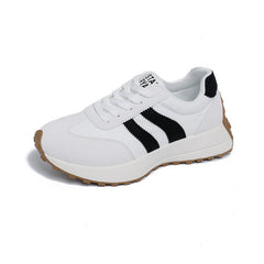 Damen Sportliche Sneakers mit atmungsaktivem Obermaterial und rutschfester Sohle in Weiß