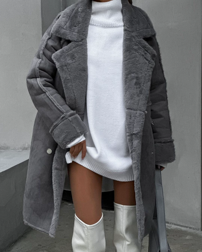 Damen Teddy Mantel | Winter