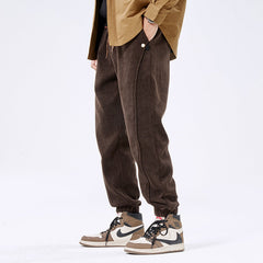 Renji | Bequeme Cordhose in Dunkelbraun