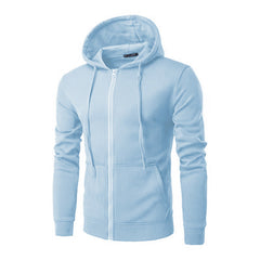 Damen Kapuzensweatjacke mit hochwertigem Fleece-Innenfutter und bequemem Schnitt in Hellblau