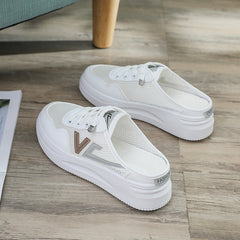 Damen atmungsaktive Slip-On Sneakers mit bequemer Dämpfung in Grau