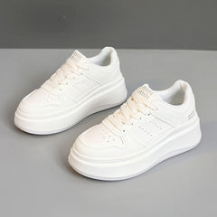 Damen Modische Chunky Sneakers mit dämpfender Laufsohle und atmungsaktivem Obermaterial in Beige