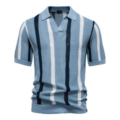 Leon | Stilvolles Polo im Capri Look in Blau