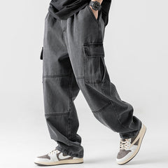 Satoru | Japanische Denim-Hose in Schwarz