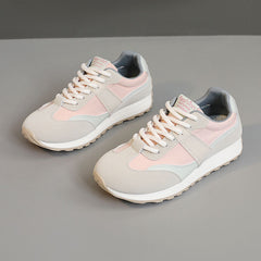 Damen modische Lauf- und Freizeitschuhe mit atmungsaktivem Obermaterial und bequemer Dämpfung in Pink