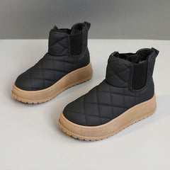 Damen Sneakers mit warmem Fleecefutter und rutschfester Laufsohle in Schwarz