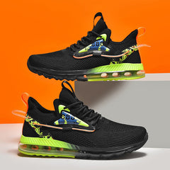 Damen Ultra-Leichte Laufschuhe mit innovativem Dämpfungssystem in Schwarzgrün