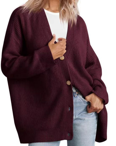 Damen-Strickjacke in Übergrößer | Gestreift