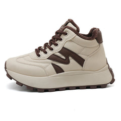 Damen Sportschuhe mit warmem Innenfutter und rutschfester Sohle in Braun